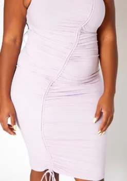 Asoph Plus Size Drawstring Hem Bodycon Mini Dress -Asoph Fashion Shop 2018095 104 4