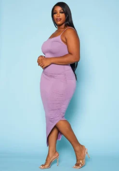 Asoph Plus Size Ruched Bodycon Maxi Dress -Asoph Fashion Shop 2018110 145 9