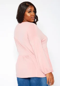 Asoph Plus Size Relaxed Fit Peplum Top 8 Asoph Plus Size Relaxed Fit Peplum Top -Asoph Fashion Shop 2018174 102 3