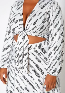 Asoph Plus Size Statement Crop Top & Maxi Skirt Set -Asoph Fashion Shop 2018248 177 4