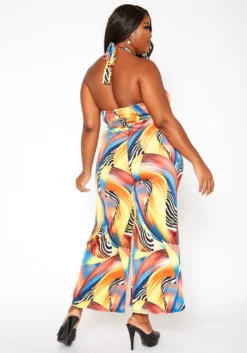 Asoph Plus Size Show Off Halter Neck Flare Jumpsuit -Asoph Fashion Shop 2018256 128 2