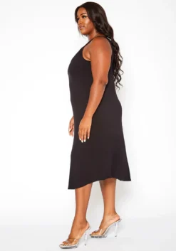 Asoph Plus Size Basic Cami Midi Dress -Asoph Fashion Shop 2018277 001 2