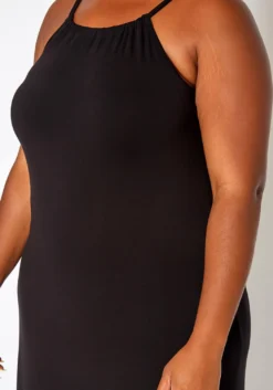 Asoph Plus Size Basic Cami Midi Dress -Asoph Fashion Shop 2018277 001 4