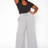 Asoph Plus Size High Waist Palazzo Pants