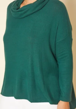 Plus Size Cowl Neck Knit Sweater -Asoph Fashion Shop 2018422 161 4