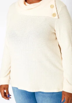 Asoph Plus Size Asymmetric Cowl Neck Sweater -Asoph Fashion Shop 2018423 191 4