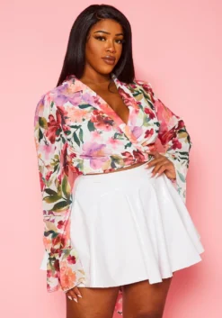 Asoph Plus Size PU Leather Circle Mini Skirt -Asoph Fashion Shop 2018464 002 4