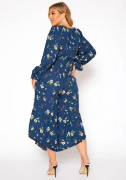 Asoph Plus Size Floral Print Flare Jumpsuit -Asoph Fashion Shop 2018484 117 3