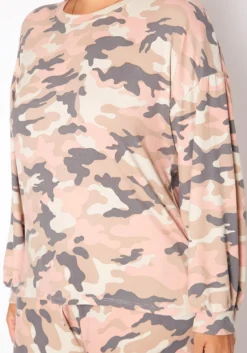 Asoph Plus Size Camo Print Two Piece Set -Asoph Fashion Shop 2018488 354 0