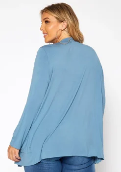 Asoph Plus Size Casual Open Front Cardigan -Asoph Fashion Shop 2018502 243 3