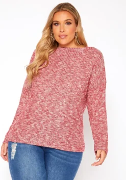 Asoph Plus Size Waffle Knit Sweater