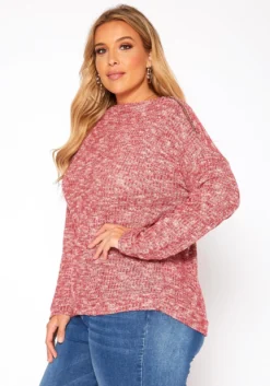 Asoph Plus Size Waffle Knit Sweater -Asoph Fashion Shop 2018505 283 2