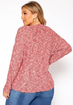 Asoph Plus Size Waffle Knit Sweater -Asoph Fashion Shop 2018505 283 3