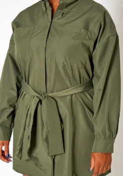 Asoph Plus Size Button Front Collar Mini Dress -Asoph Fashion Shop 2018567 554 4