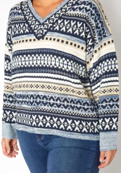 Asoph Plus Size Multi Knit Sweater -Asoph Fashion Shop 2018590 117 4