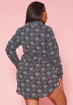 Plus Size Dainty Floral Collar Mini Dress 8 Plus Size Dainty Floral Collar Mini Dress -Asoph Fashion Shop 2018689 001 2