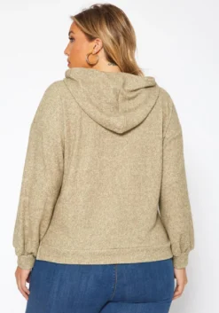 Plus Size Ribbed Knit Hooded Sweater -Asoph Fashion Shop 2018897 125 3