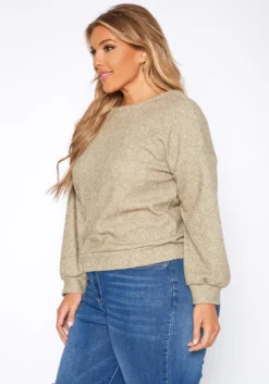 Plus Size Open Back Knit Sweater -Asoph Fashion Shop 2019032 125 2