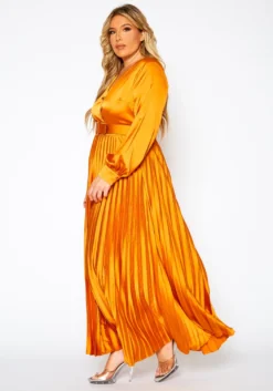 Plus Size Pleated Maxi Flare Dress 9 Plus Size Pleated Maxi Flare Dress -Asoph Fashion Shop 2019068 001 4