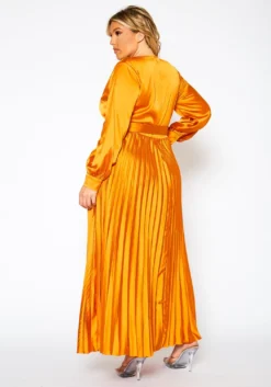 Plus Size Pleated Maxi Flare Dress 10 Plus Size Pleated Maxi Flare Dress -Asoph Fashion Shop 2019068 001 5
