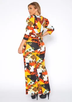 Plus Size Geometric Abstract Print Two Piece Set 8 Plus Size Geometric Abstract Print Two Piece Set -Asoph Fashion Shop 2019071 159 3