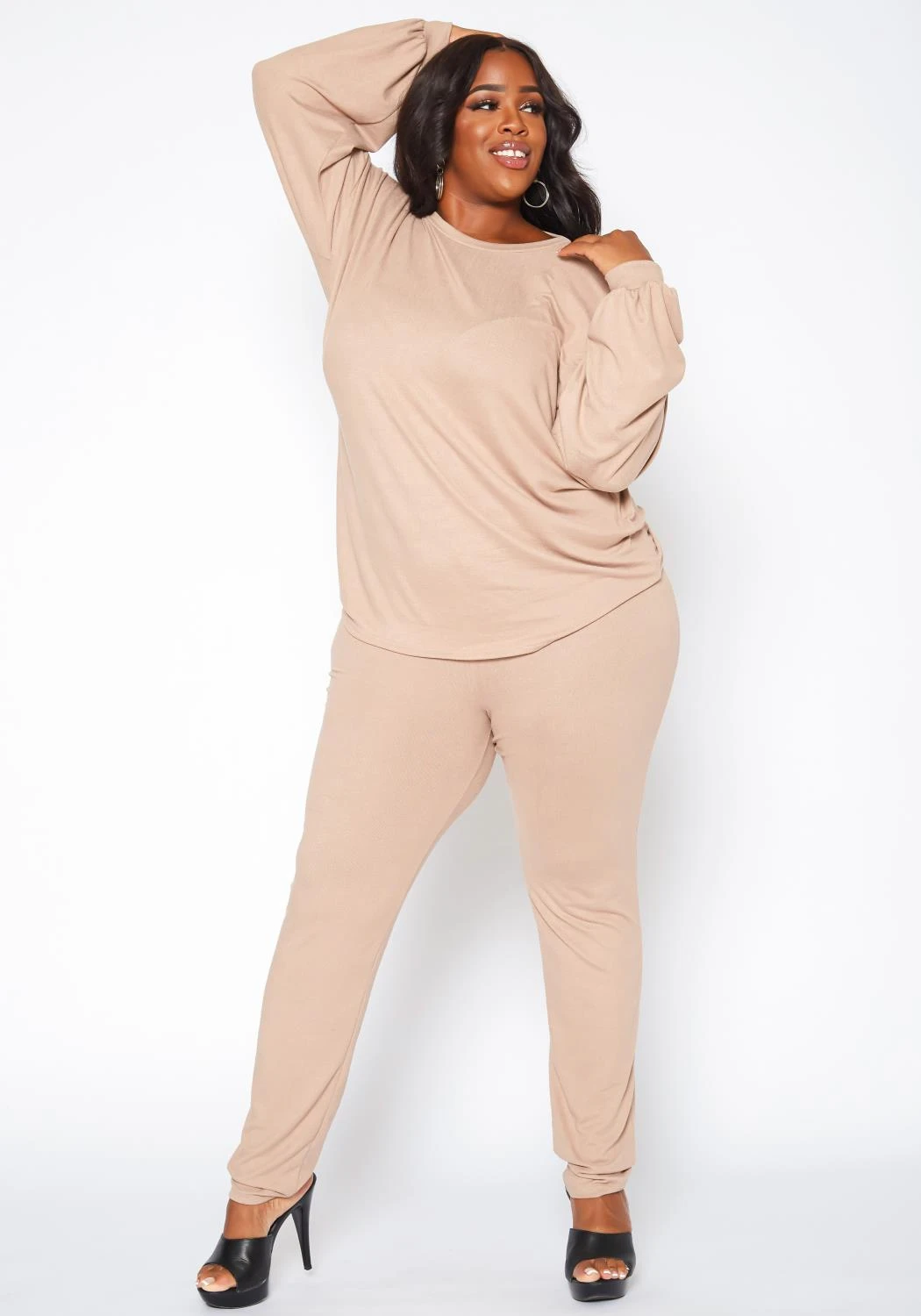 Plus Size Favorite Lounge Two Piece Set 1 Plus Size Favorite Lounge Two Piece Set