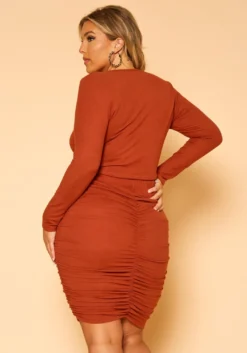 Plus Size Centered Drawstring Two Piece Set -Asoph Fashion Shop 2019108 386 3