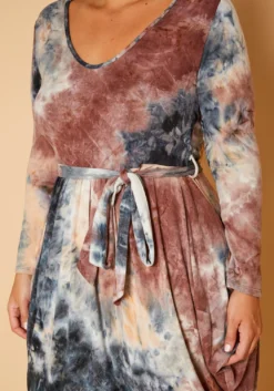 [Special Price] Plus Size Tie Dye Harem Midi Dress -Asoph Fashion Shop 2019119 969 4