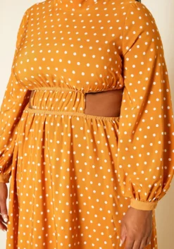 Plus Size Polka Dot Flare Maxi Dress -Asoph Fashion Shop 2019198 128 4