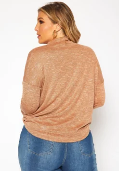 Plus Size Choker V Neck Sweater -Asoph Fashion Shop 2019208 120 3