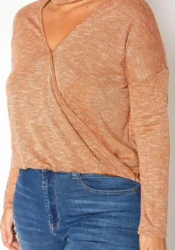 Plus Size Choker V Neck Sweater -Asoph Fashion Shop 2019208 120 4