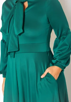 Plus Size Bow Front Fit & Flare Maxi Dress -Asoph Fashion Shop 2019214 103 4