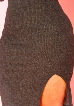 Plus Size Ribbed Knit Sweater & Bodycon Skirt Set -Asoph Fashion Shop 2019262 001 5