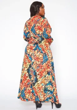 Plus Size Rocky Print Fit & Flare Maxi Dress -Asoph Fashion Shop 2019329 109 3