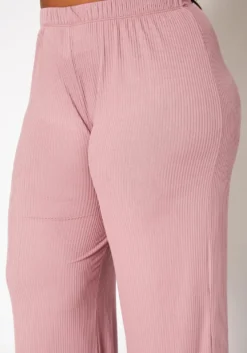 Plus Size Ribbed Knit Long Sleeve Top & Pants Set -Asoph Fashion Shop 2019368 104 4