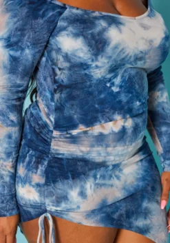 Plus Size Multi Print Off Shoulder Asymmetric Dress -Asoph Fashion Shop 2019519 995 4