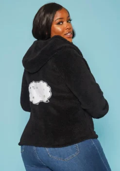 Plus Size Faux Fur Hooded Zip Front Sweater 8 Plus Size Faux Fur Hooded Zip Front Sweater -Asoph Fashion Shop 2019521 001 2