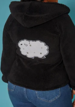 Plus Size Faux Fur Hooded Zip Front Sweater 9 Plus Size Faux Fur Hooded Zip Front Sweater -Asoph Fashion Shop 2019521 001 3