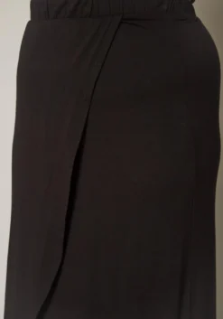 Plus Size High Waist Overlay Midi Skirt -Asoph Fashion Shop 2019547 001 4