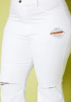 Vibrant Plus Size Distressed Bell Bottom Denim Jean -Asoph Fashion Shop 2019596 002 6