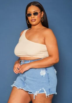 Vibrant Plus Size Distressed Mini Skort -Asoph Fashion Shop 2019597 940 2