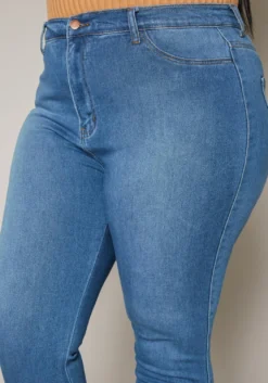 Vibrant Plus Size High Waist Skinny Denim Jean -Asoph Fashion Shop 2019598 938 4
