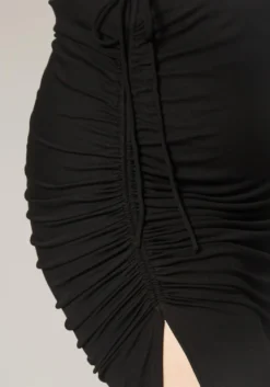 Plus Size Drawstring Hem High Waist Maxi Skirt -Asoph Fashion Shop 2019864 001 4