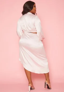 Plus Size Romantic Satin Two Piece Set 8 Plus Size Romantic Satin Two Piece Set -Asoph Fashion Shop 2019876 001 3