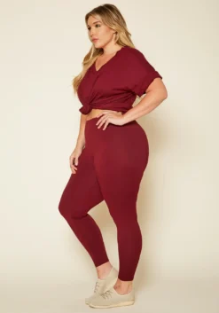 Plus Size Casual Lounge Two Piece Set -Asoph Fashion Shop 2019907 004 4