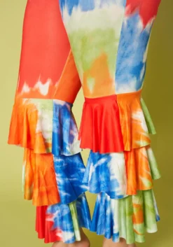 Plus Size Tie Dye Tiered Flare Jumpsuit -Asoph Fashion Shop 2019961 001 3