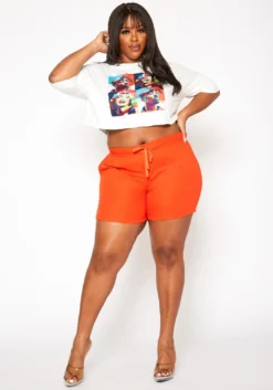 Plus Size Casual Bermuda Shorts