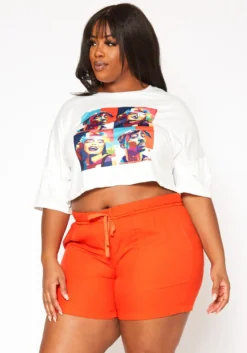 Plus Size Casual Bermuda Shorts -Asoph Fashion Shop 2019985 002 2