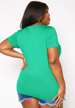 Plus Size Pocket Hem Casual T Shirt -Asoph Fashion Shop 2019990 003 3