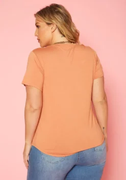 Plus Size Pocket Hem Casual T Shirt -Asoph Fashion Shop 2019990 005 3
